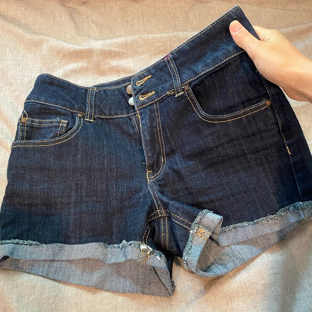 Refuge Dark Denim Jean Shorts